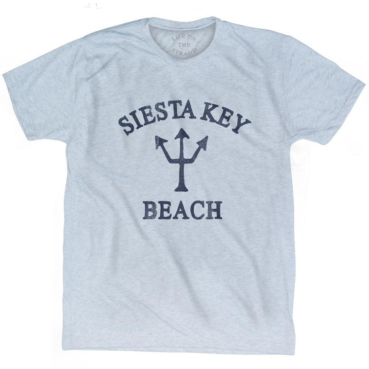 Florida Siesta Key Beach Adult Tri-Blend T-Shirt by Ultras