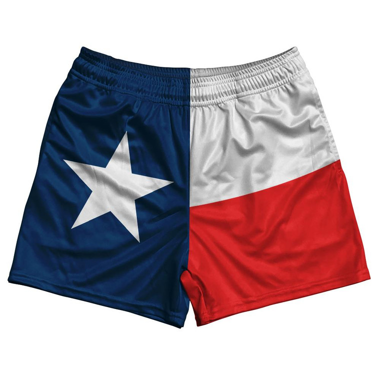 Texas US State Flag Rugby Shorts Made In USA by Rugby Shorts