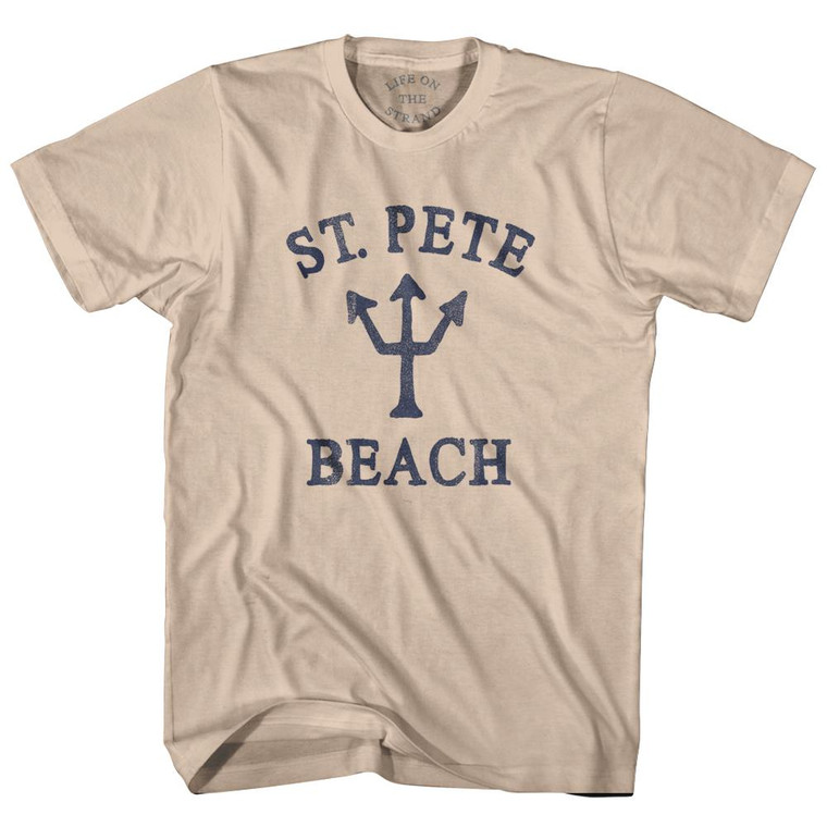 Florida St. Pete Beach Trident Adult Cotton T-Shirt by Ultras