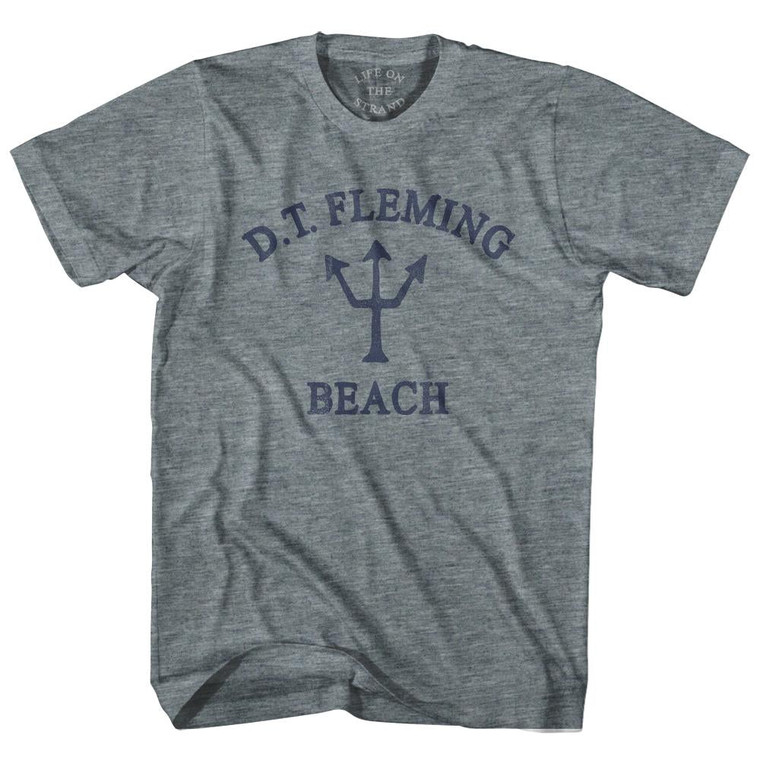 Hawaii Dt Fleming Beach Trident Adult Tri-Blend T-Shirt by Ultras