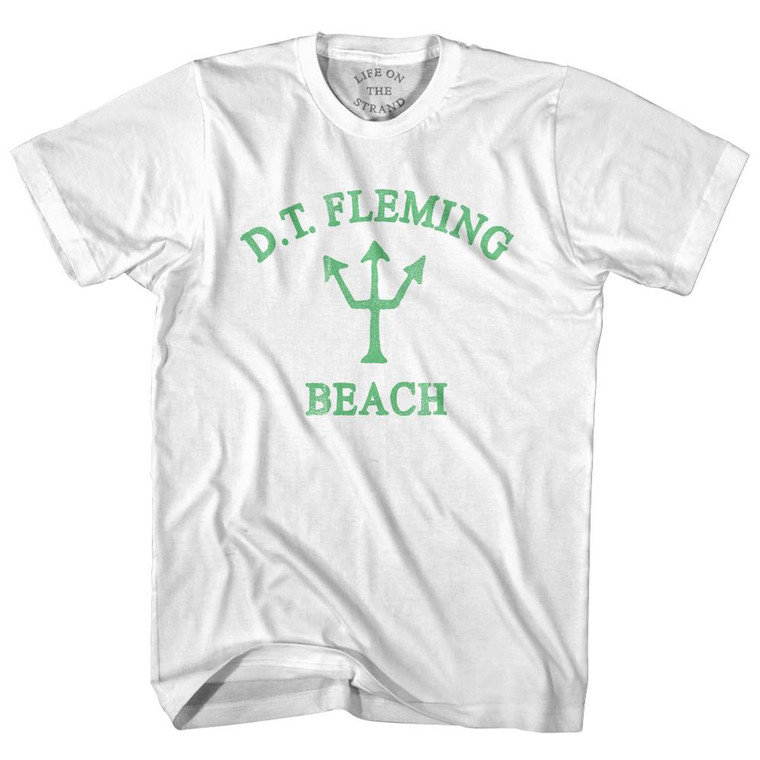 Hawaii Dt Fleming Beach Trident Adult Cotton T-Shirt by Ultras