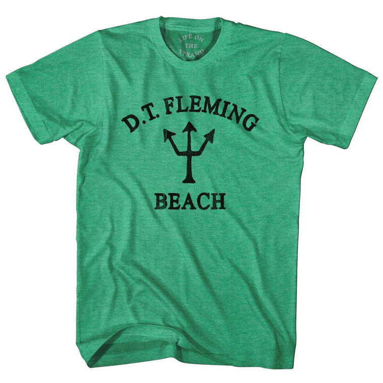Hawaii Dt Fleming Beach Trident Adult Tri-Blend T-Shirt by Ultras