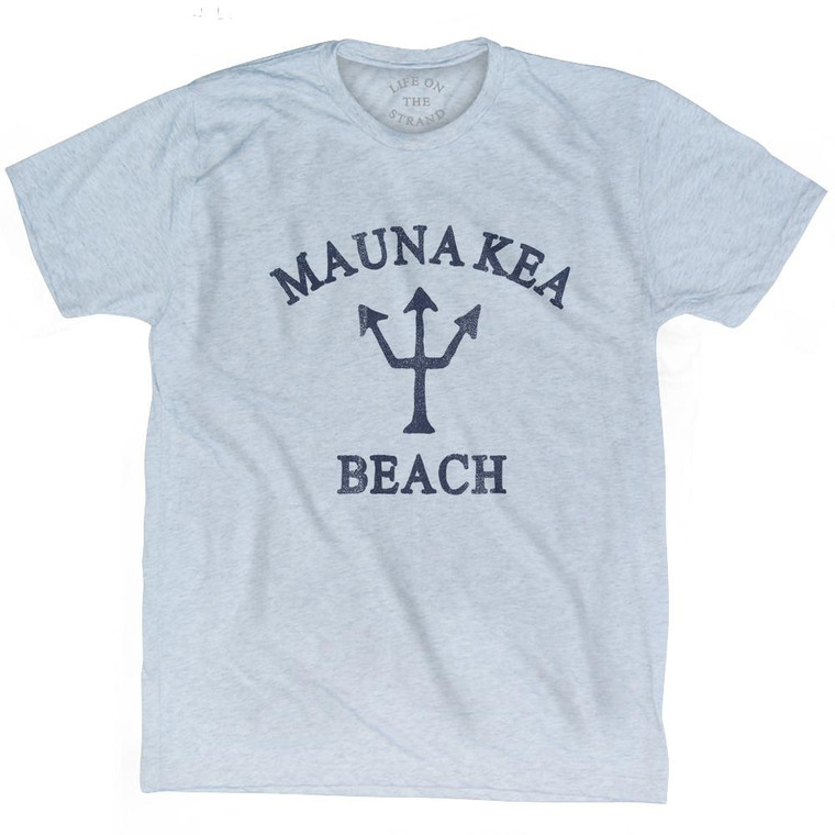 Hawaii Mauna Kea Beach Trident Adult Tri-Blend T-Shirt by Ultras