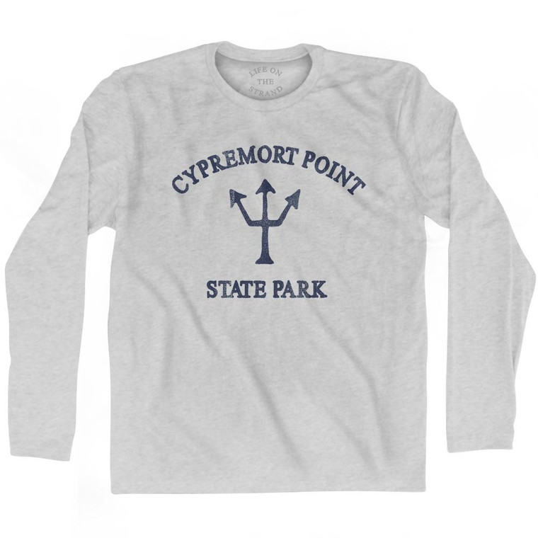 Indiana Cypremort Point State Park Trident Adult Cotton Long Sleeve T-Shirt by Ultras