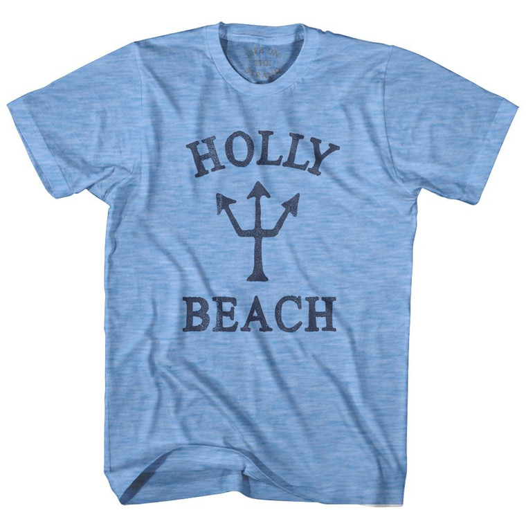 Indiana Holly Beach Trident Adult Tri-Blend T-Shirt by Ultras