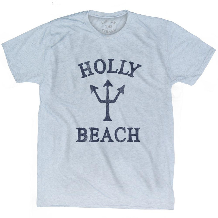 Indiana Holly Beach Trident Adult Tri-Blend T-Shirt by Ultras