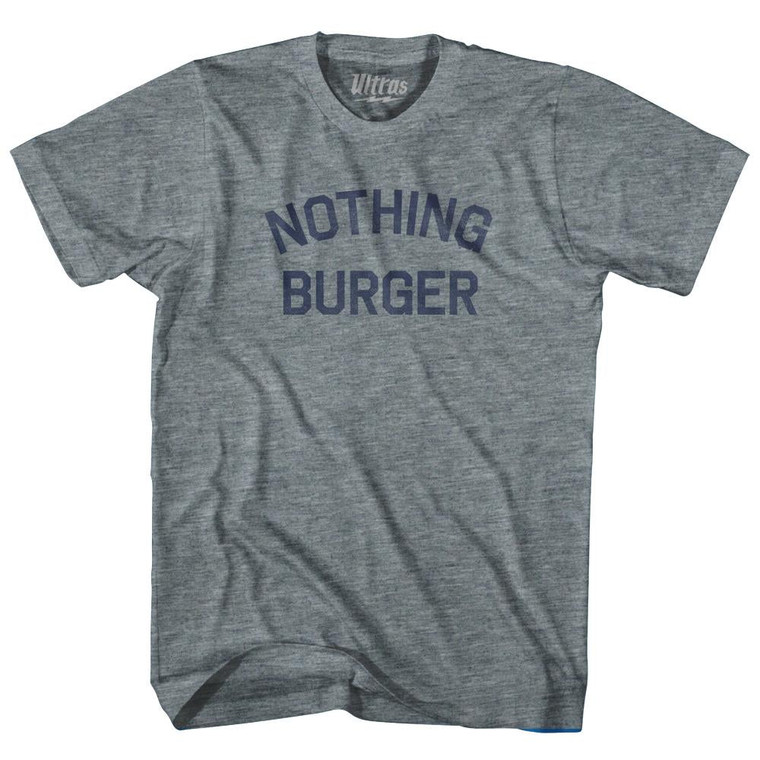 Nothing Burger Womens Tri-Blend Junior Cut T-Shirt by Ultras