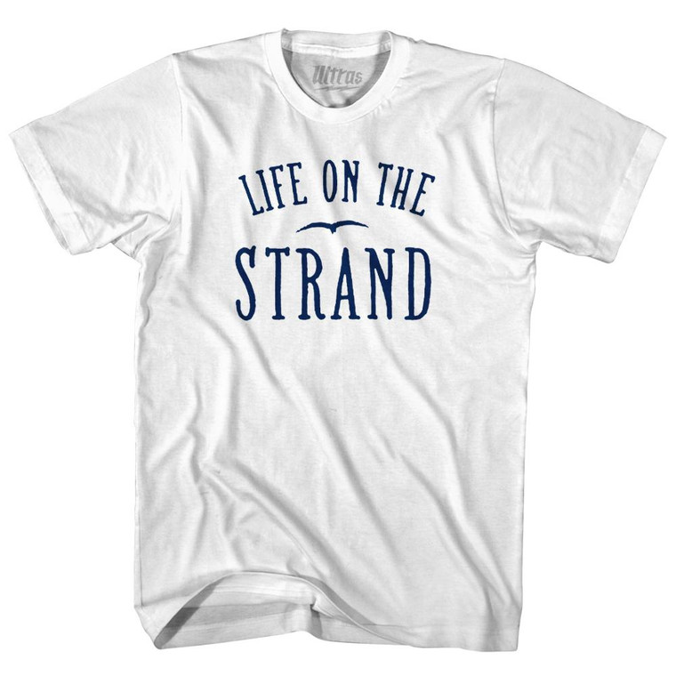 Life On The Strand Seagull Adult Cotton T-Shirt by Ultras