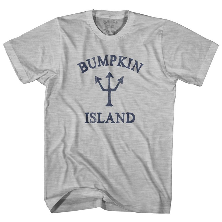 Massachusetts Bumpkin Island Trident Adult Cotton T-Shirt by Life on the Strand