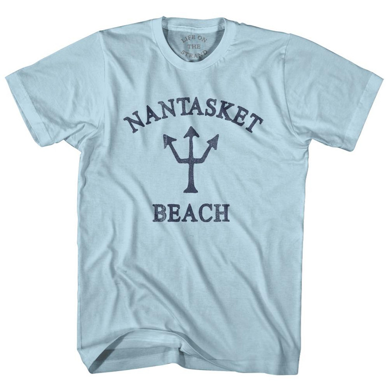 Massachusetts Nantasket Beach Trident Adult Cotton T-Shirt by Life on the Strand