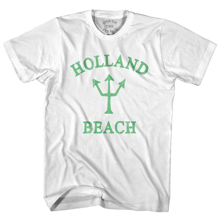 Michigan Holland Beach Emerald Art Trident Womens Cotton Junior Cut T-Shirt by Life on the Strand