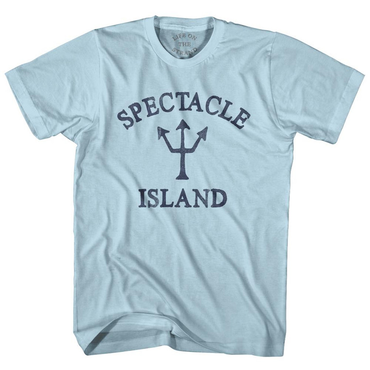 Massachusetts Spectacle Island Trident Adult Cotton T-Shirt by Life on the Strand
