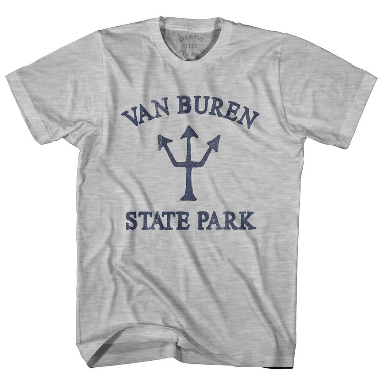 Michigan Van Buren State Park Trident Adult Cotton T-Shirt by Life on the Strand