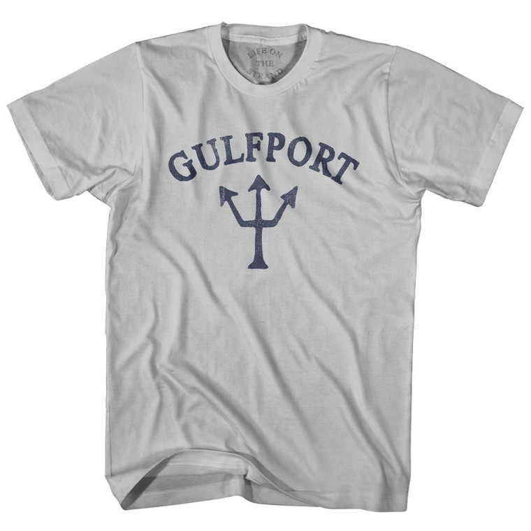 Mississippi Gulfport Trident Adult Cotton T-Shirt by Life on the Strand