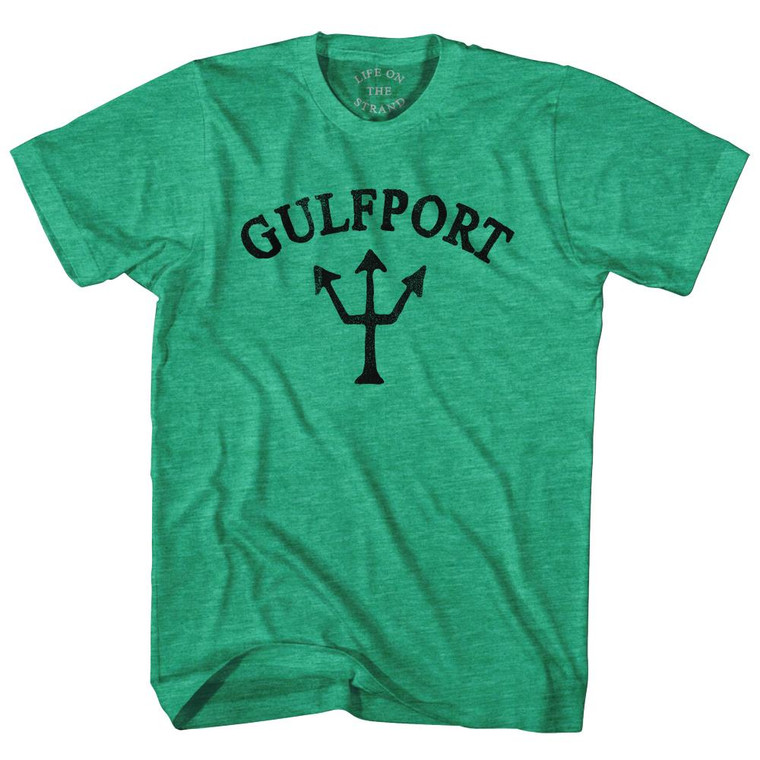 Mississippi Gulfport Trident Adult Tri-Blend T-Shirt by Life on the Strand