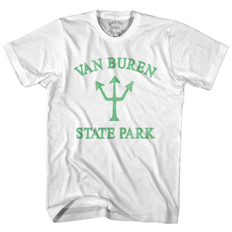 Michigan Van Buren State Park Emerald Art Trident Youth Cotton T-Shirt by Life on the Strand