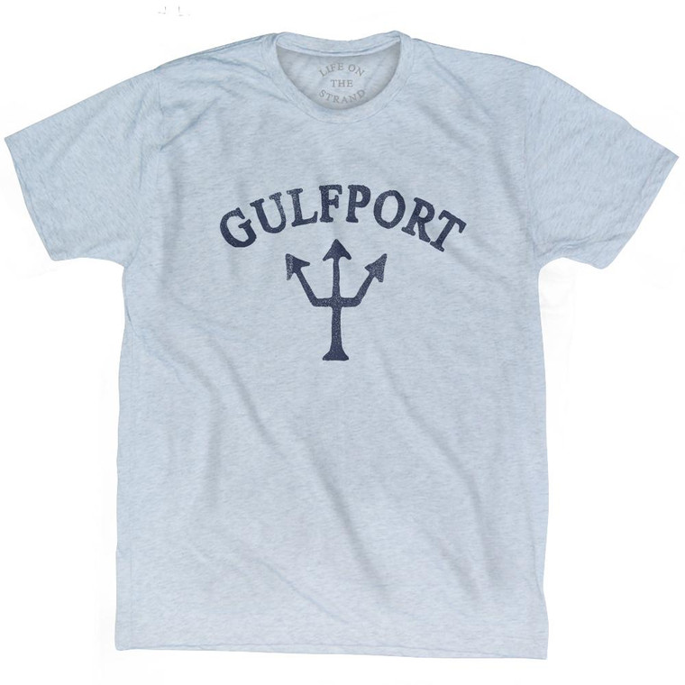 Mississippi Gulfport Trident Adult Tri-Blend T-Shirt by Life on the Strand