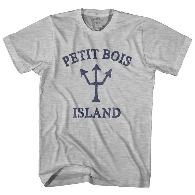 Mississippi Petit Bois Island Trident Womens Cotton Junior Cut T-Shirt by Life on the Strand