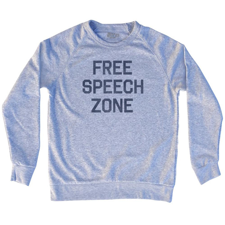 Free Speech Zone Adult Tri-Blend Sweatshirt by Ultras