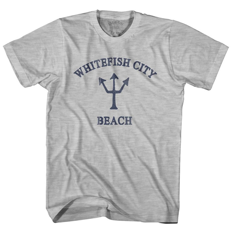 Montana Whitefish City Beach Trident Youth Cotton T-Shirt by Ultras