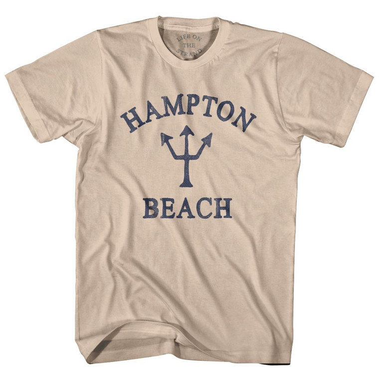 New Hampshire Hampton Beach Trident Adult Cotton T-Shirt by Ultras