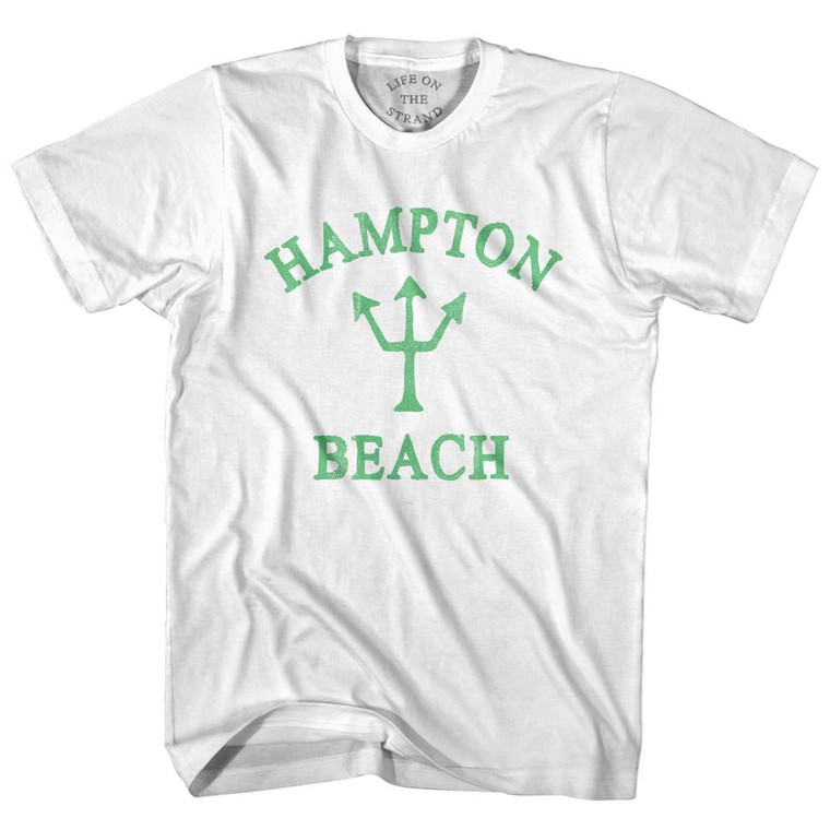 New Hampshire Hampton Beach Emerald Art Trident Youth Cotton T-Shirt by Ultras