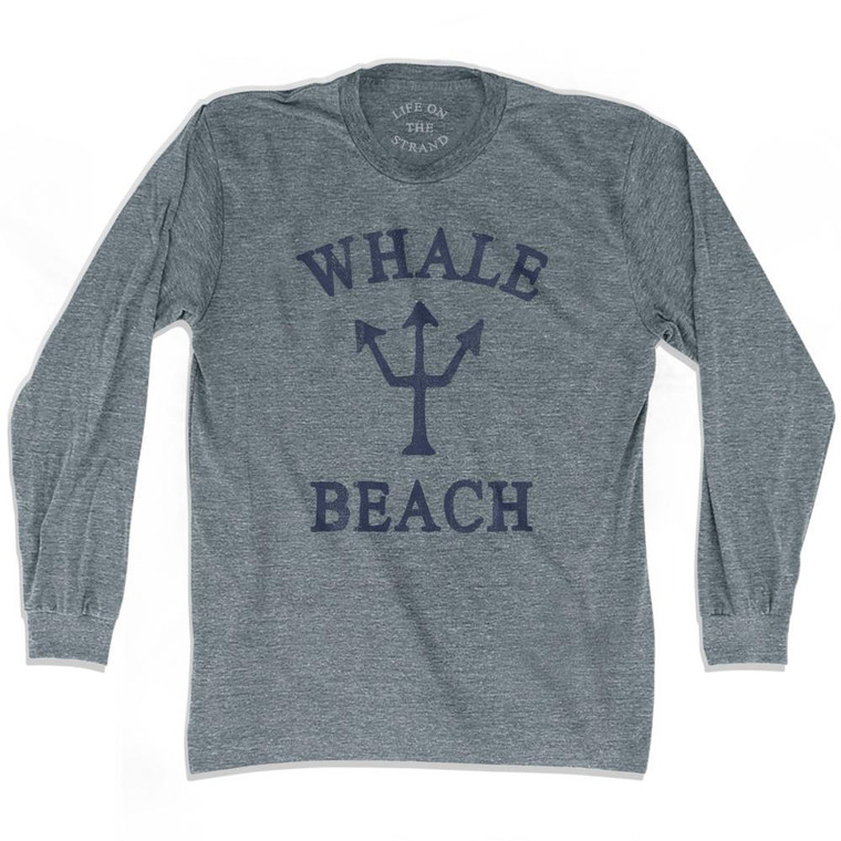 Nevada Whale Beach Trident Adult Tri-Blend Long Sleeve T-Shirt by Ultras