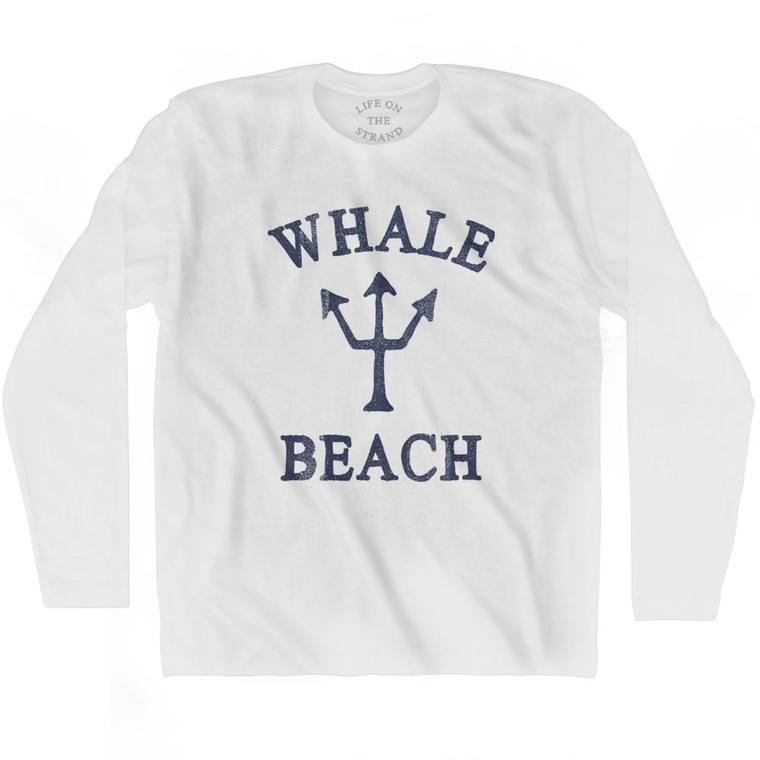 Nevada Whale Beach Trident Adult Cotton Long Sleeve T-Shirt by Ultras