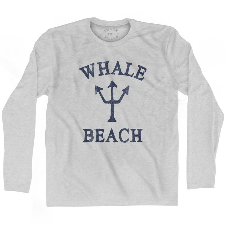 Nevada Whale Beach Trident Adult Cotton Long Sleeve T-Shirt by Ultras