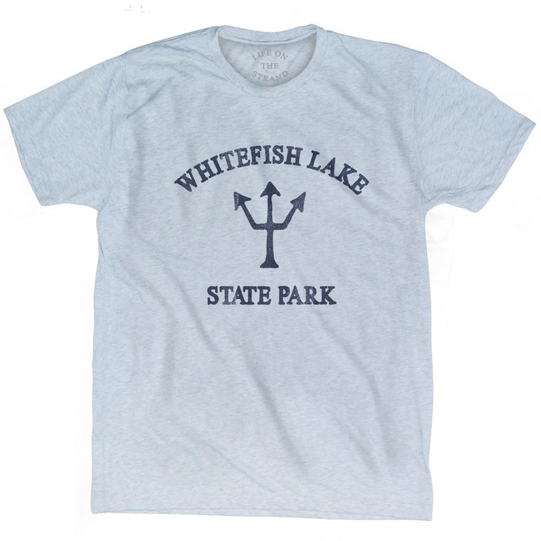 Montana Whitefish Lake State Park Trident Adult Tri-Blend T-Shirt by Ultras