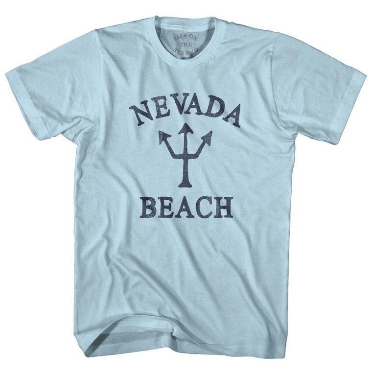 Nevada Beach Trident Adult Cotton T-Shirt by Ultras