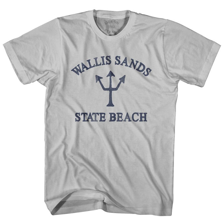 New Hampshire Wallis Sands State Beach Trident Adult Cotton T-Shirt by Ultras