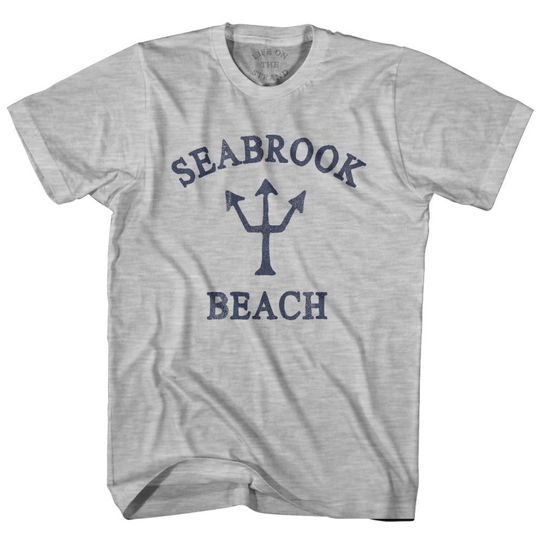 New Hampshire Seabrook Beach Trident Adult Cotton T-Shirt by Ultras