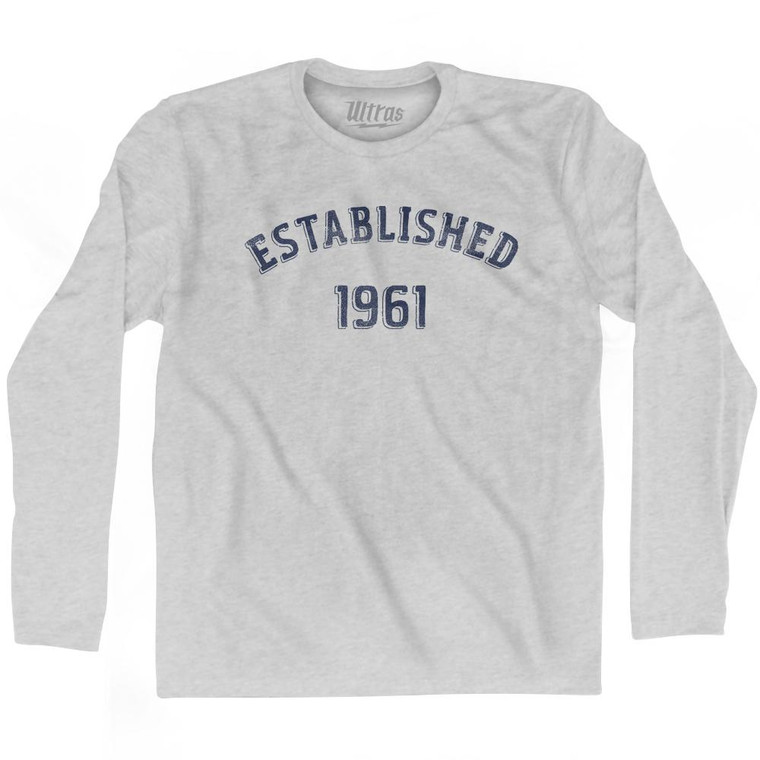 Established 1961 Adult Cotton Long Sleeve T-Shirt by Ultras