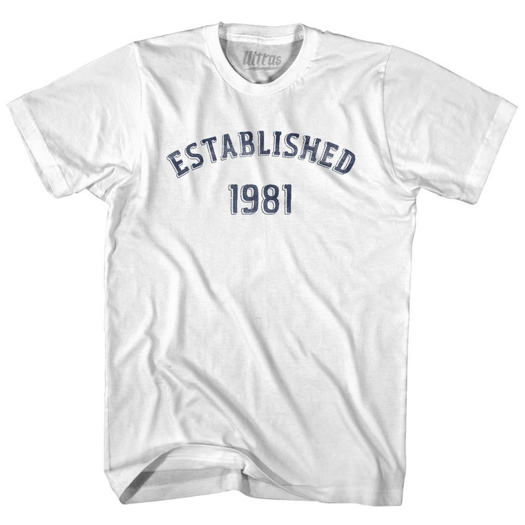 Established 1981 Womens Cotton Junior Cut T-Shirt by Ultras