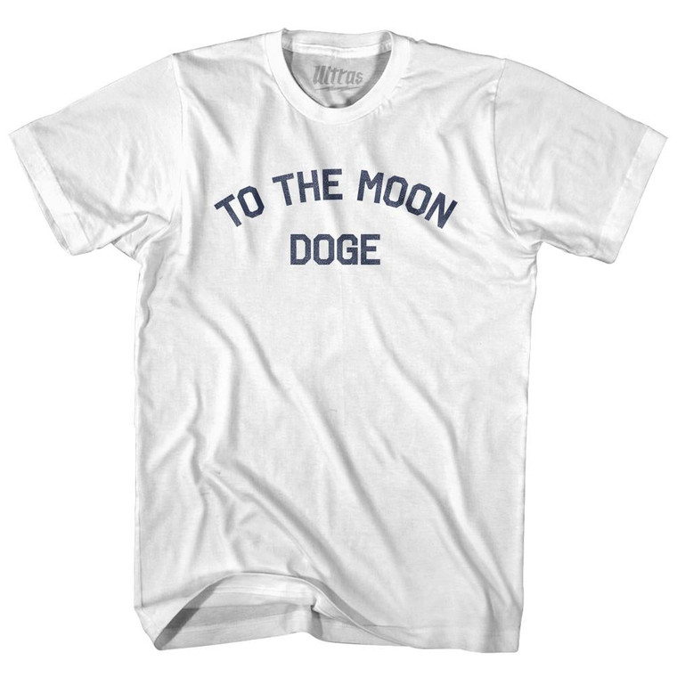 To the Moon Doge Womens Cotton Junior Cut T-Shirt by Ultras