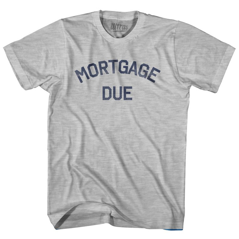 Mortgage Due Womens Cotton Junior Cut T-Shirt by Ultras