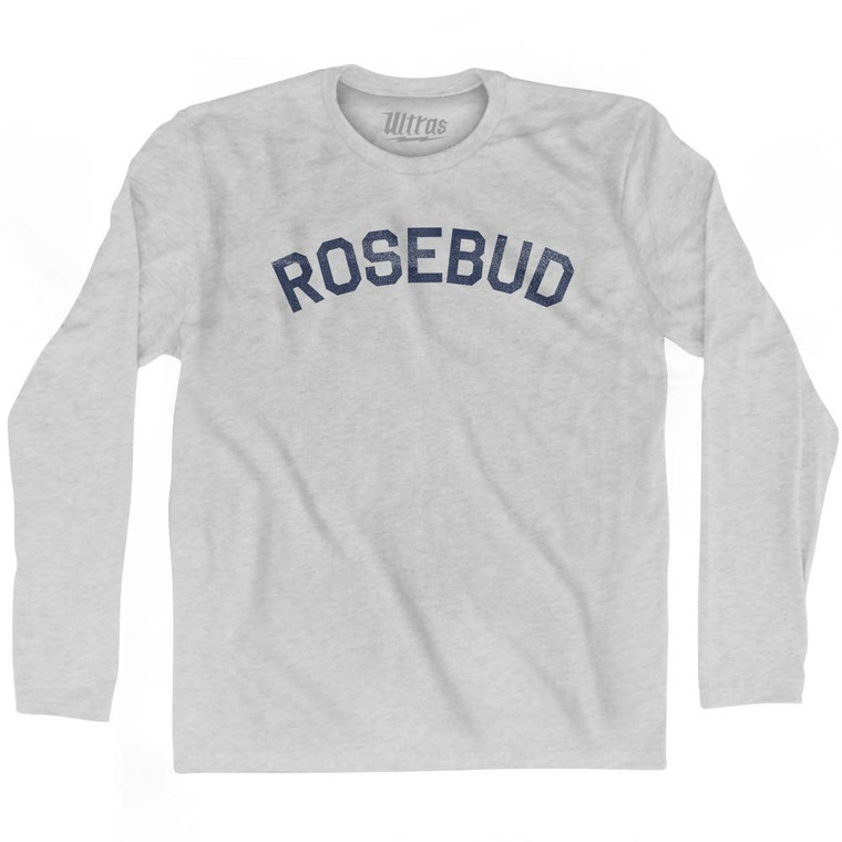 Rosebud Adult Cotton Long Sleeve T-Shirt by Ultras