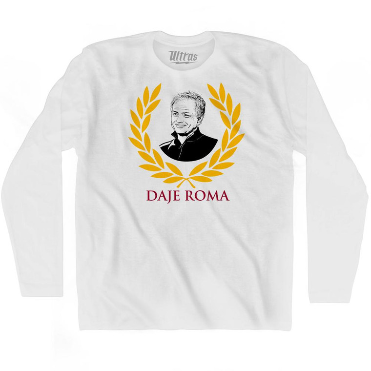 Jose Mourinho Daje Roma Soccer Adult Cotton Long Sleeve T-Shirt by Ultras