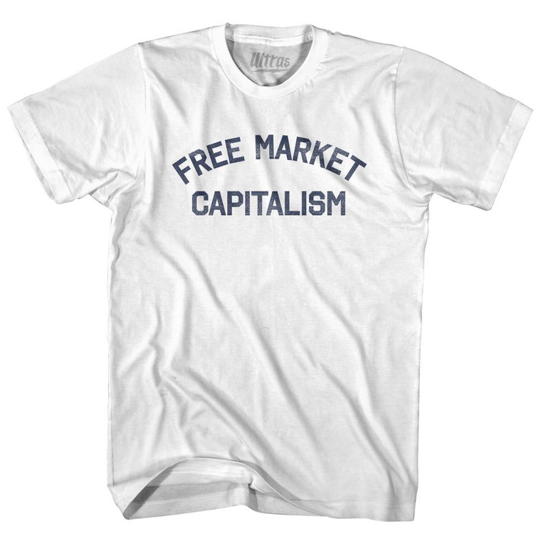 Free Market Capitalism Womens Cotton Junior Cut T-Shirt by Ultras