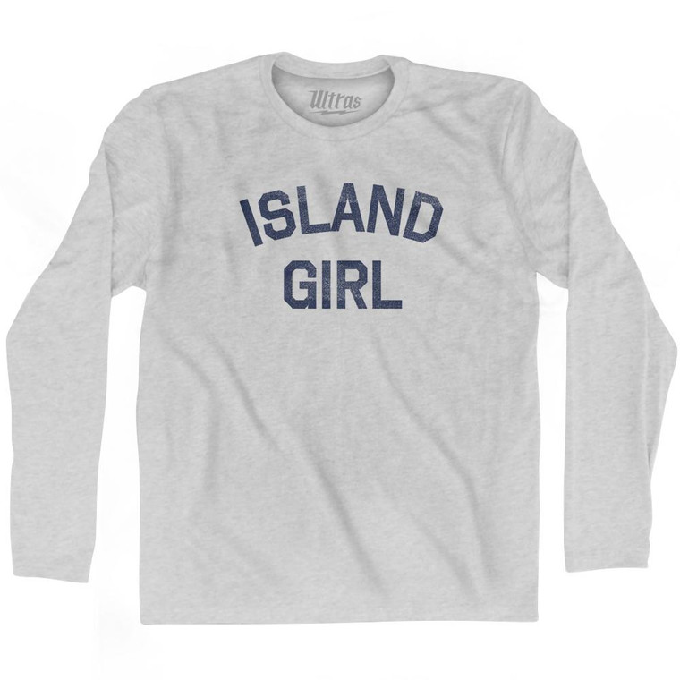 Island Girl Adult Cotton Long Sleeve T-Shirt by Ultras