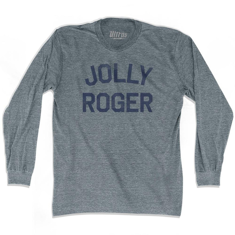 Jolly Roger Adult Tri-Blend Long Sleeve T-Shirt by Ultras