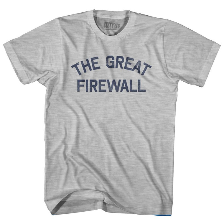 The Great Firewall Adult Cotton T-Shirt by Ultras