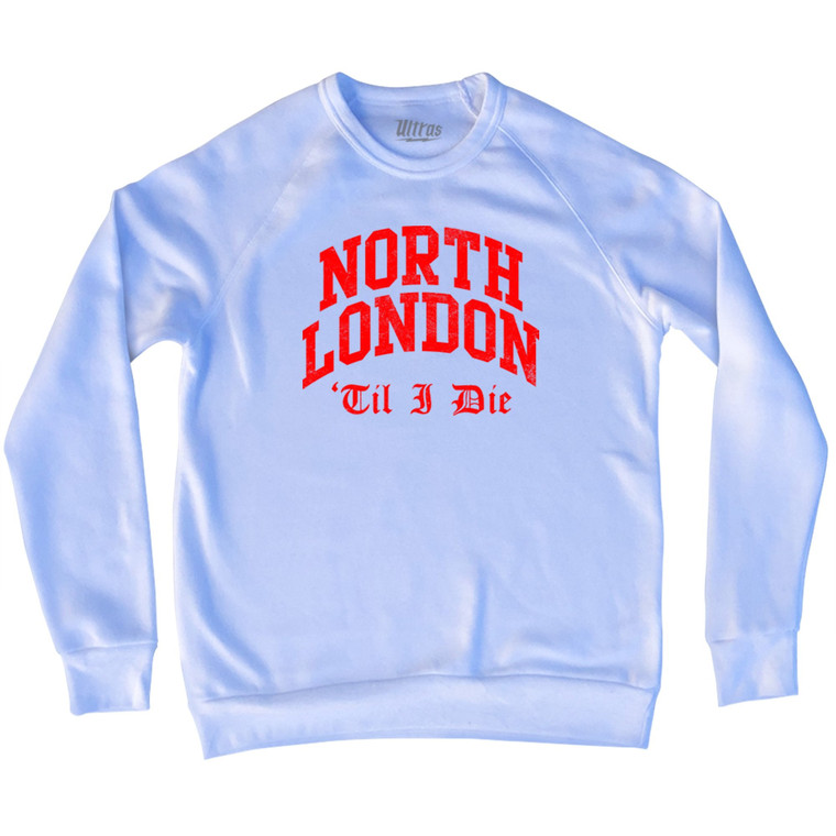 ARS Red North London Soccer Adult Tri-Blend Sweatshirt by Ultras