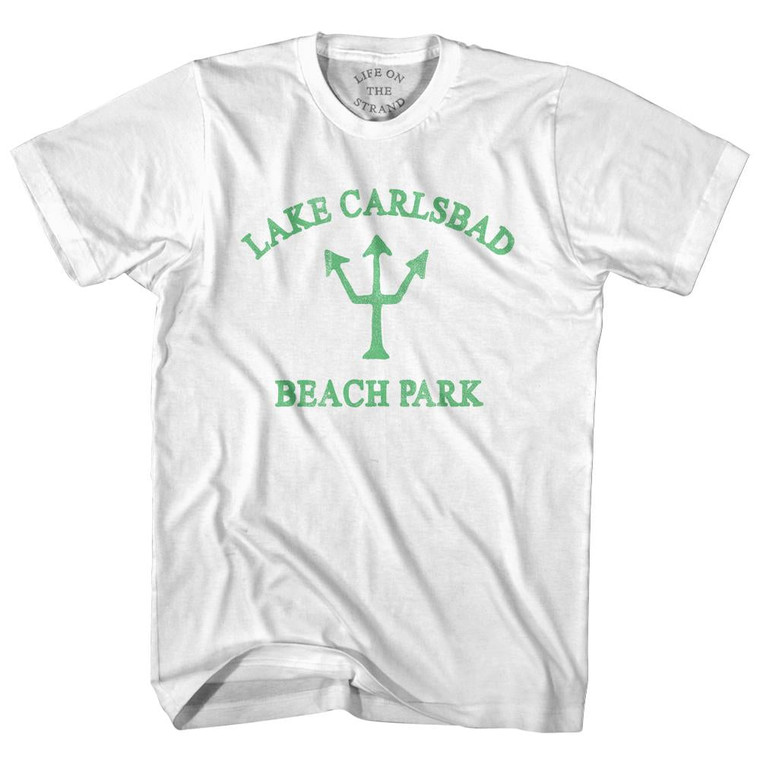 New Mexico Lake Carlsbad Beach Park Emerald Art Trident Youth Cotton T-Shirt by Ultras