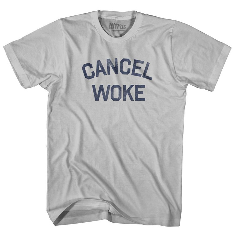 Cancel Woke Adult Cotton T-Shirt by Ultras