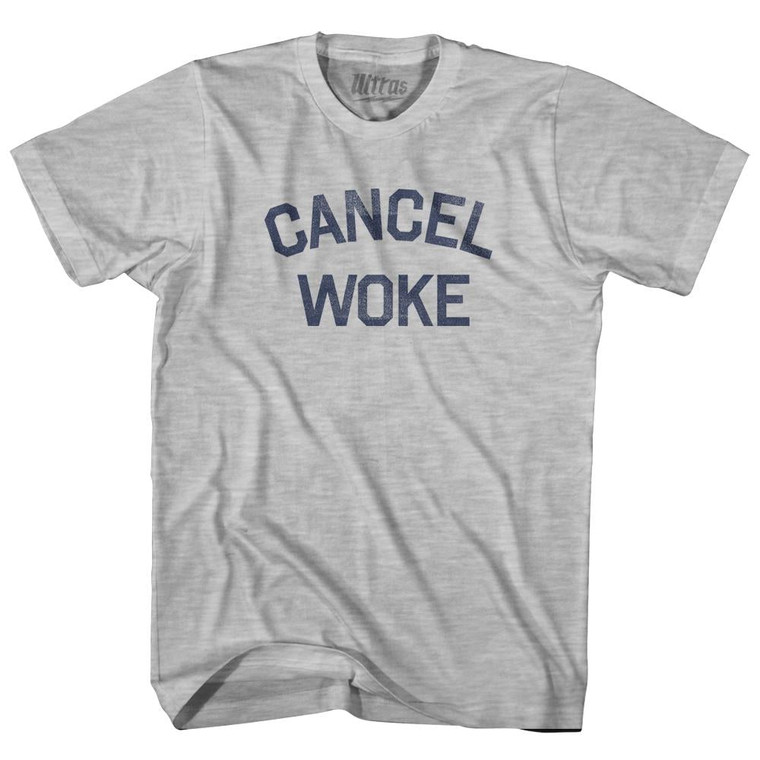Cancel Woke Womens Cotton Junior Cut T-Shirt by Ultras