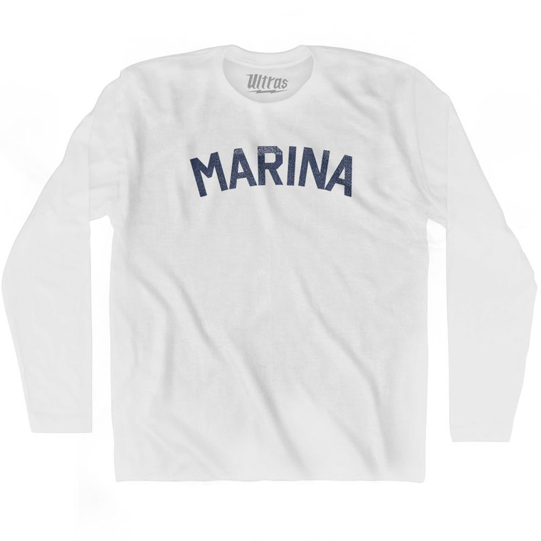 Marina Adult Cotton Long Sleeve T-Shirt by Ultras