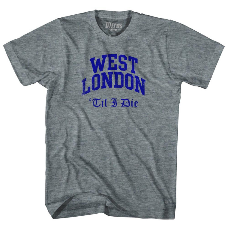 Chelsea West London Til I Die Soccer Womens Tri-Blend Junior Cut T-Shirt by Ultras