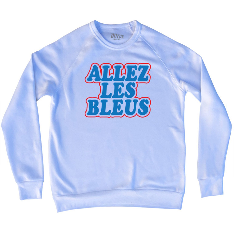 France ALLEZ Les Bleus Soccer Adult Tri-Blend Sweatshirt by Ultras